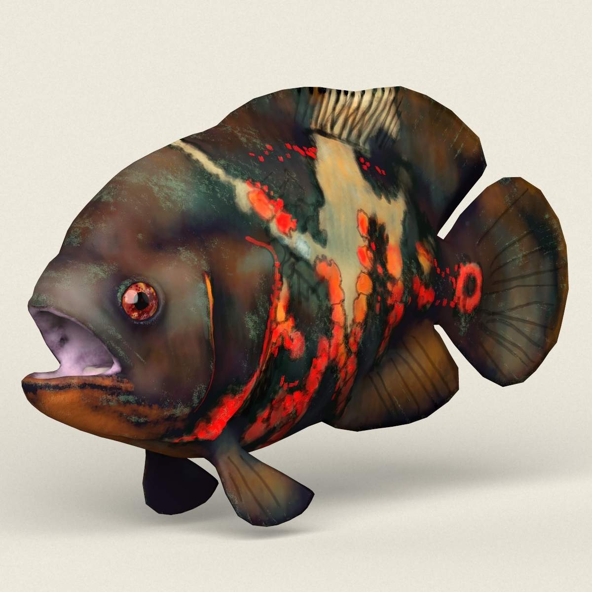 Oscar Fish 3D Model