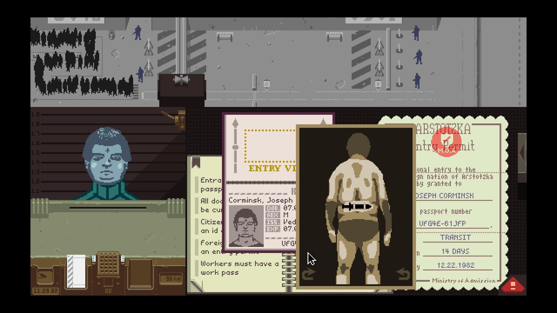 Papers Please: Review Hard Decisions Based Game