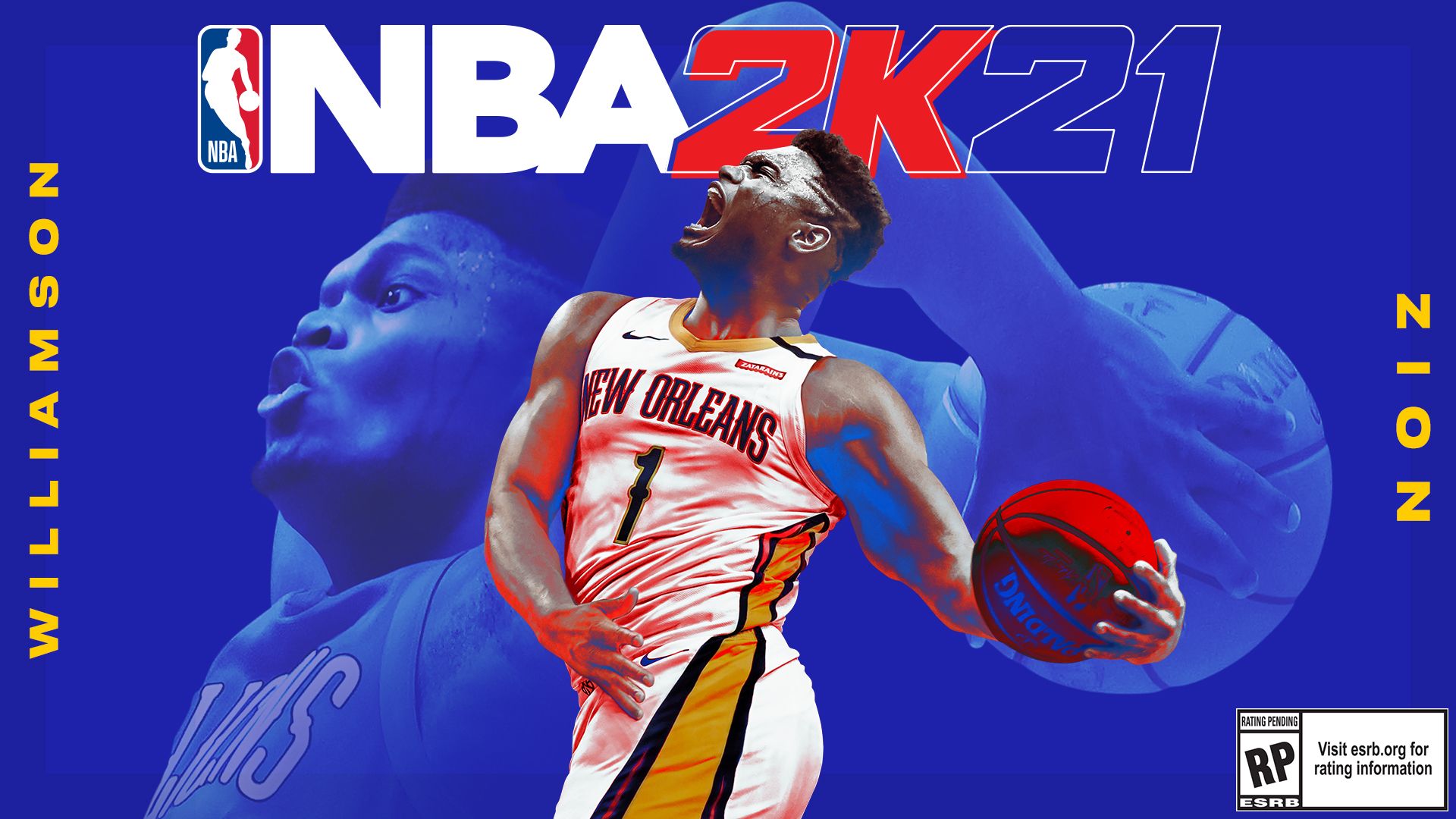 Zion Williamson on cover of NBA 2K21 for Next