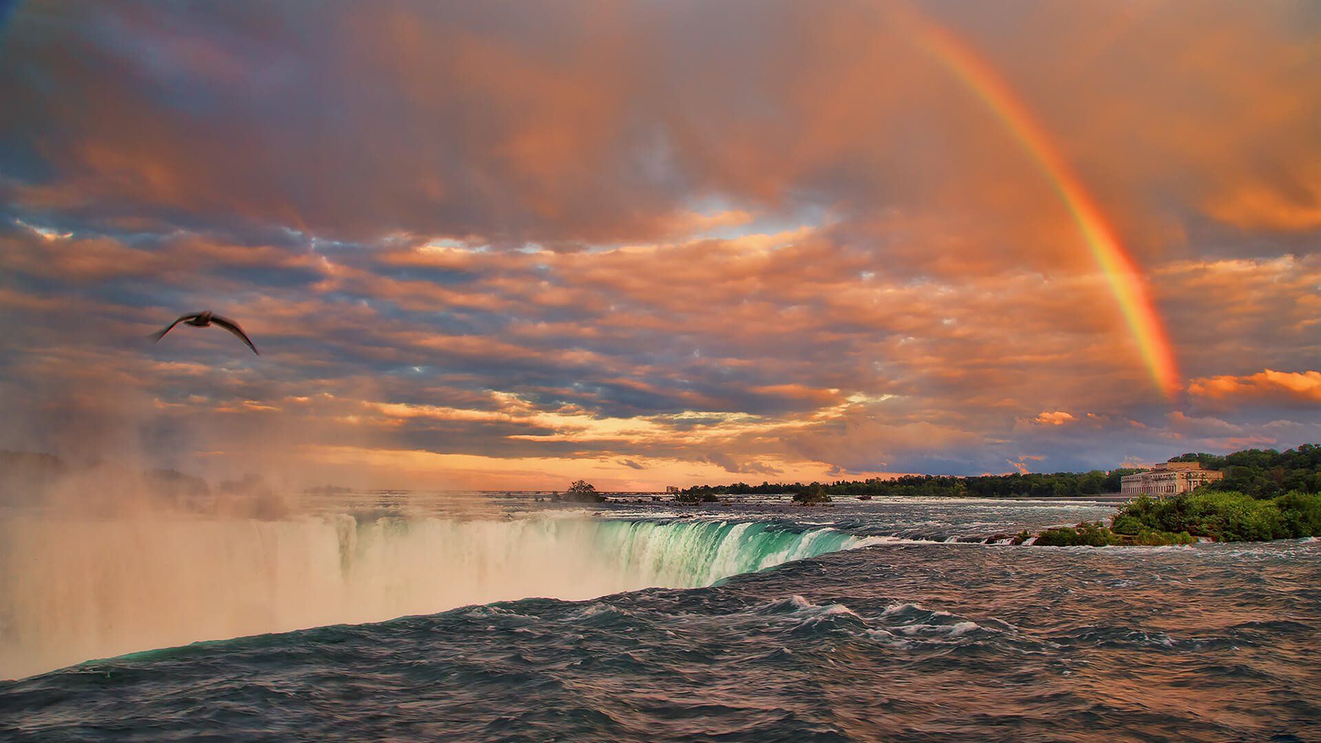 Niagara Falls Sunset HD Wallpaper. Background Imagex1080