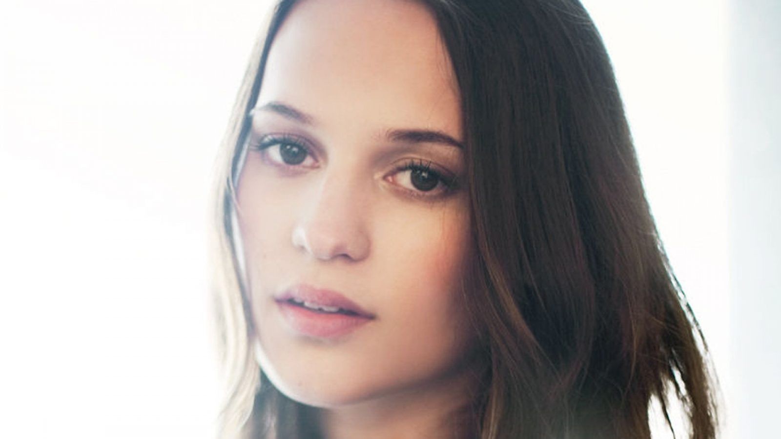 Actress Alicia Vikander Face Closeup Hot Looking Actress Wallpaper