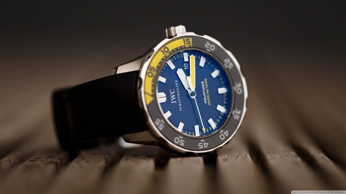 IWC, Watch, Wooden surface HD Wallpaper / Desktop and Mobile