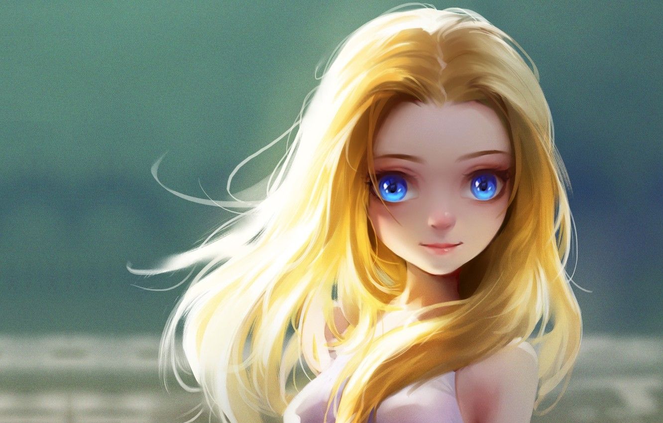 Wallpaper girl, anime, art, lovely girl, Lu Yao image for desktop