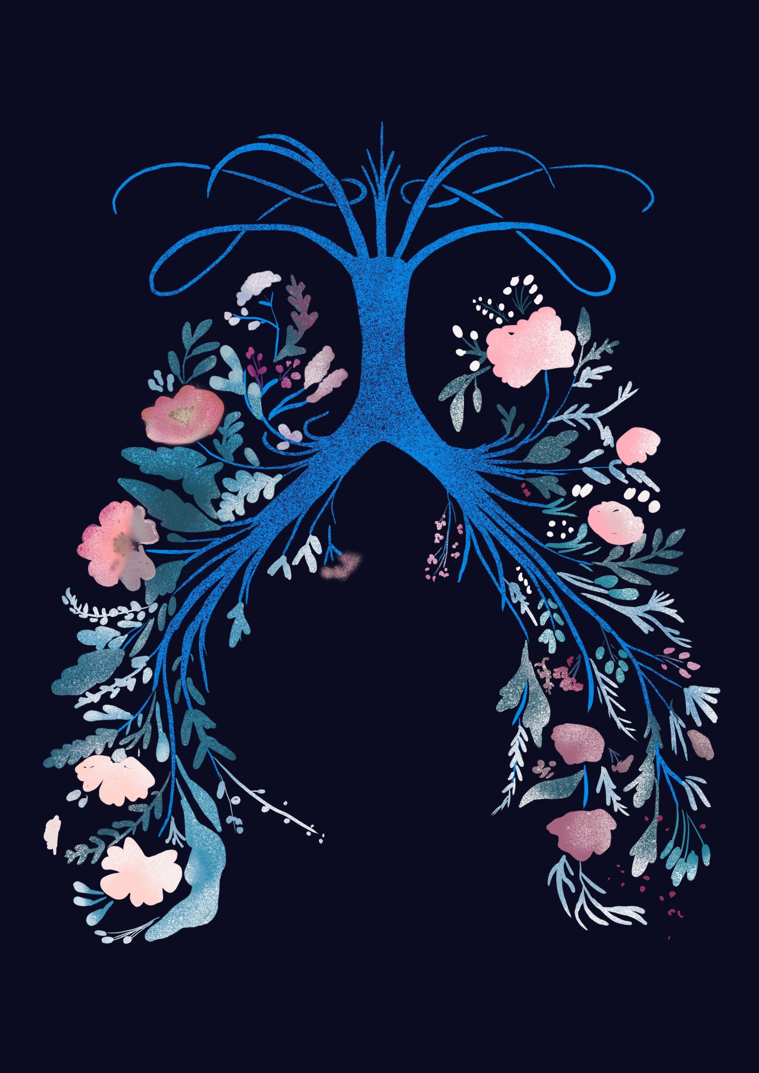 Lung drawing of five feet apart wallpaper lungs