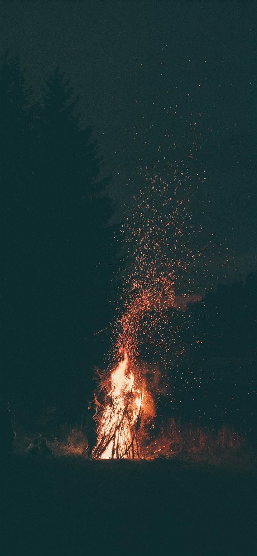 Fire is silence iPhone X Wallpaper Free Download