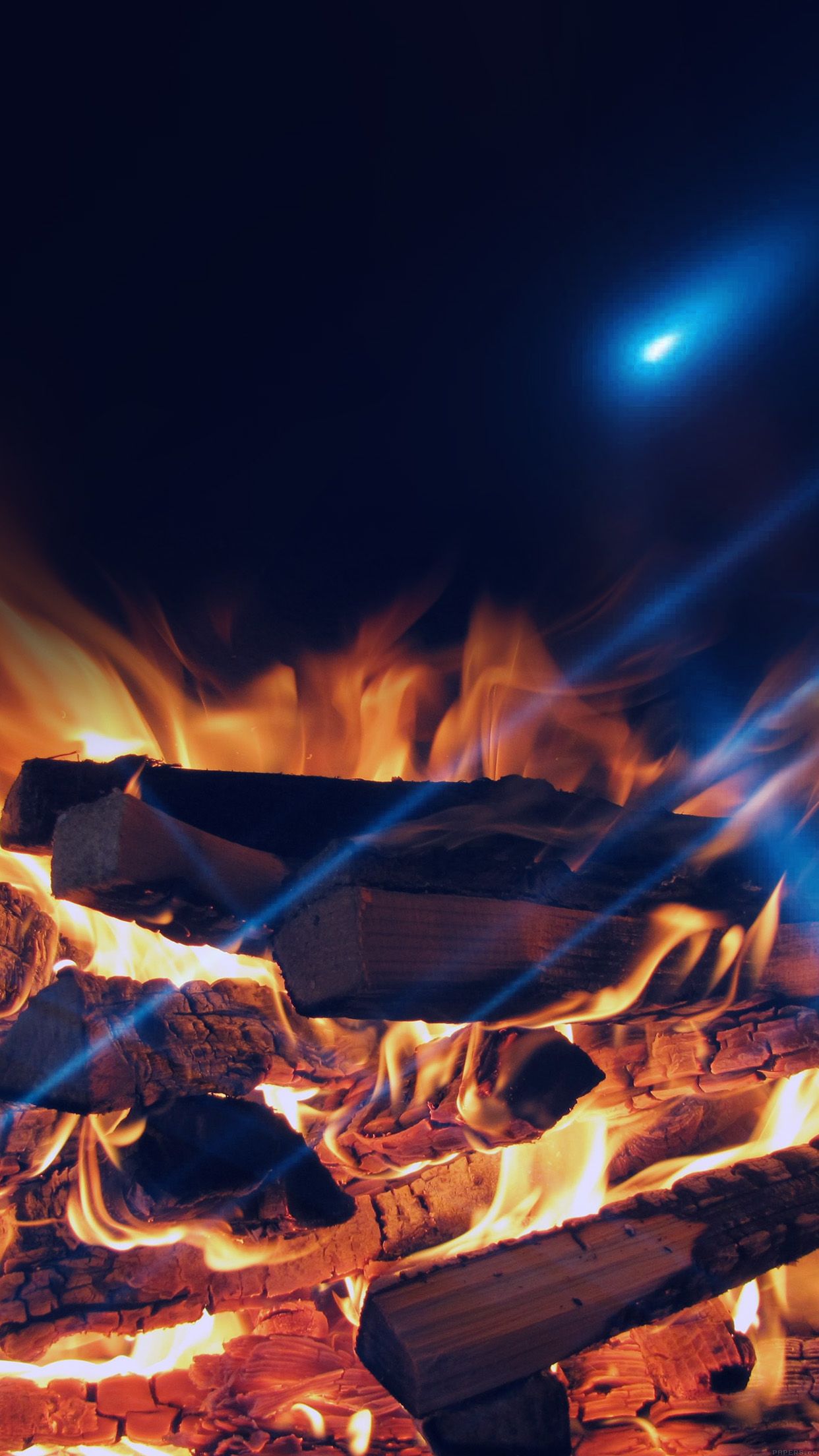 Camp Fire Night Nature Flare Wallpaper