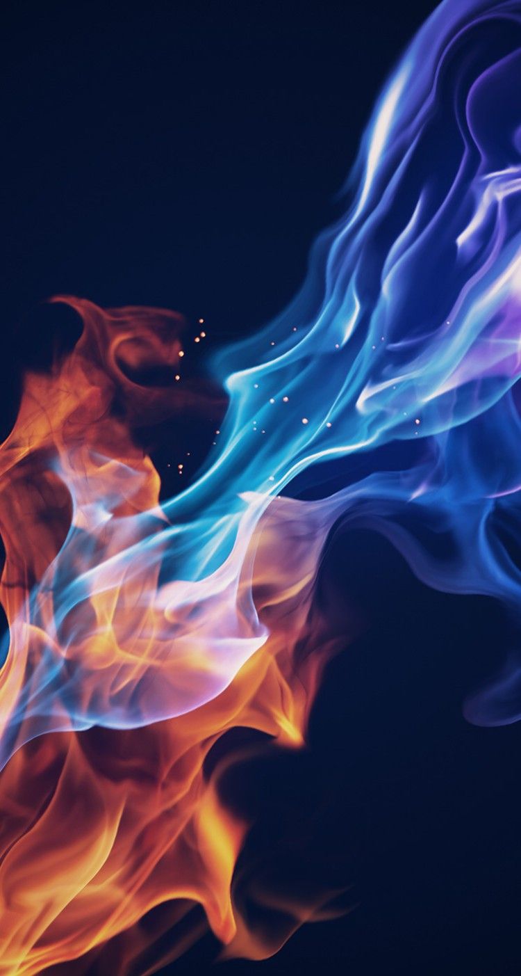 iPhone Wallpaper. Blue, Flame, Water, Fire, Smoke, Electric blue