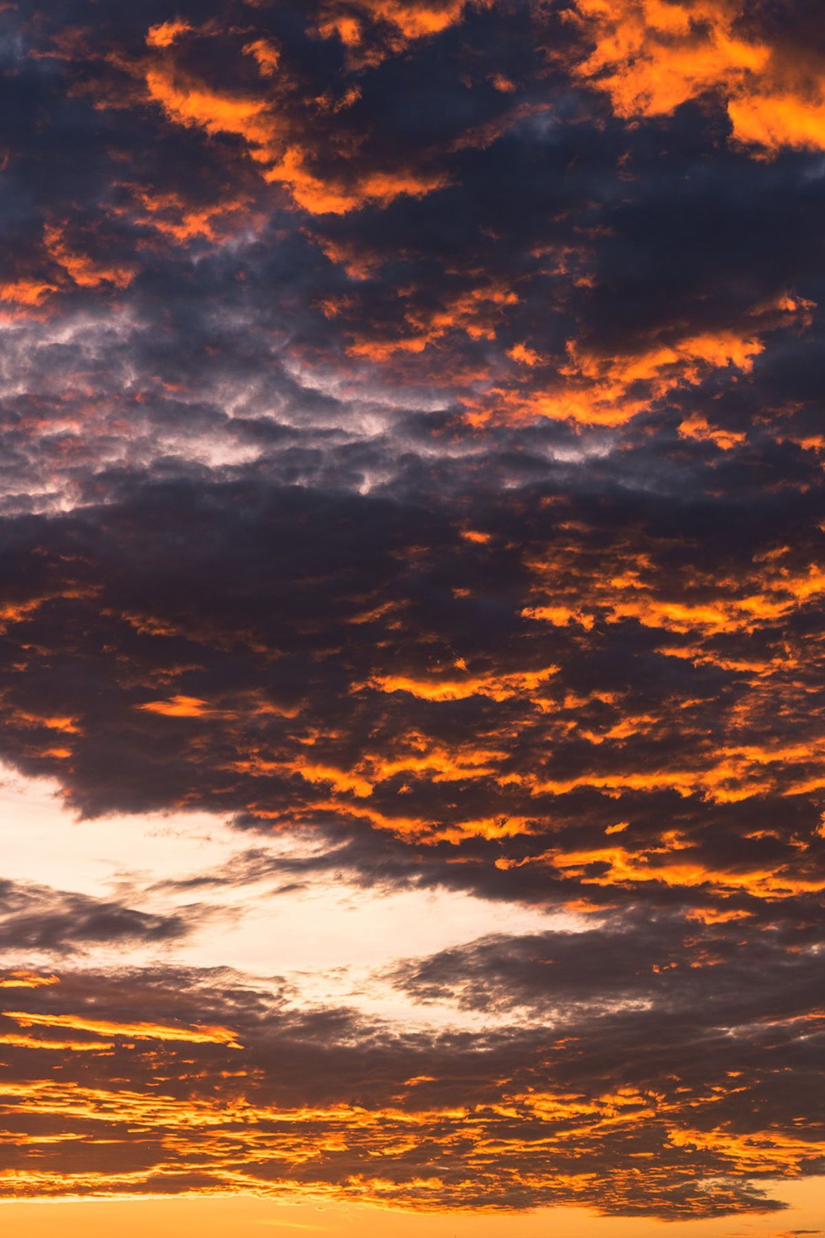 Orange sunset clouds. All of the orange things. Sky aesthetic, Clouds photography, Clouds
