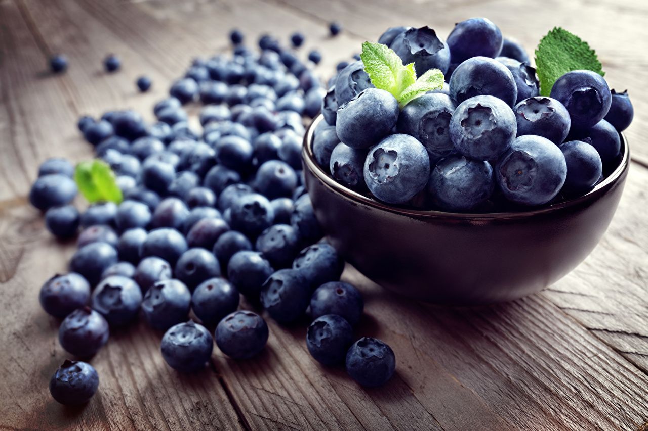 Desktop Wallpaper Blueberries Food Berry Many