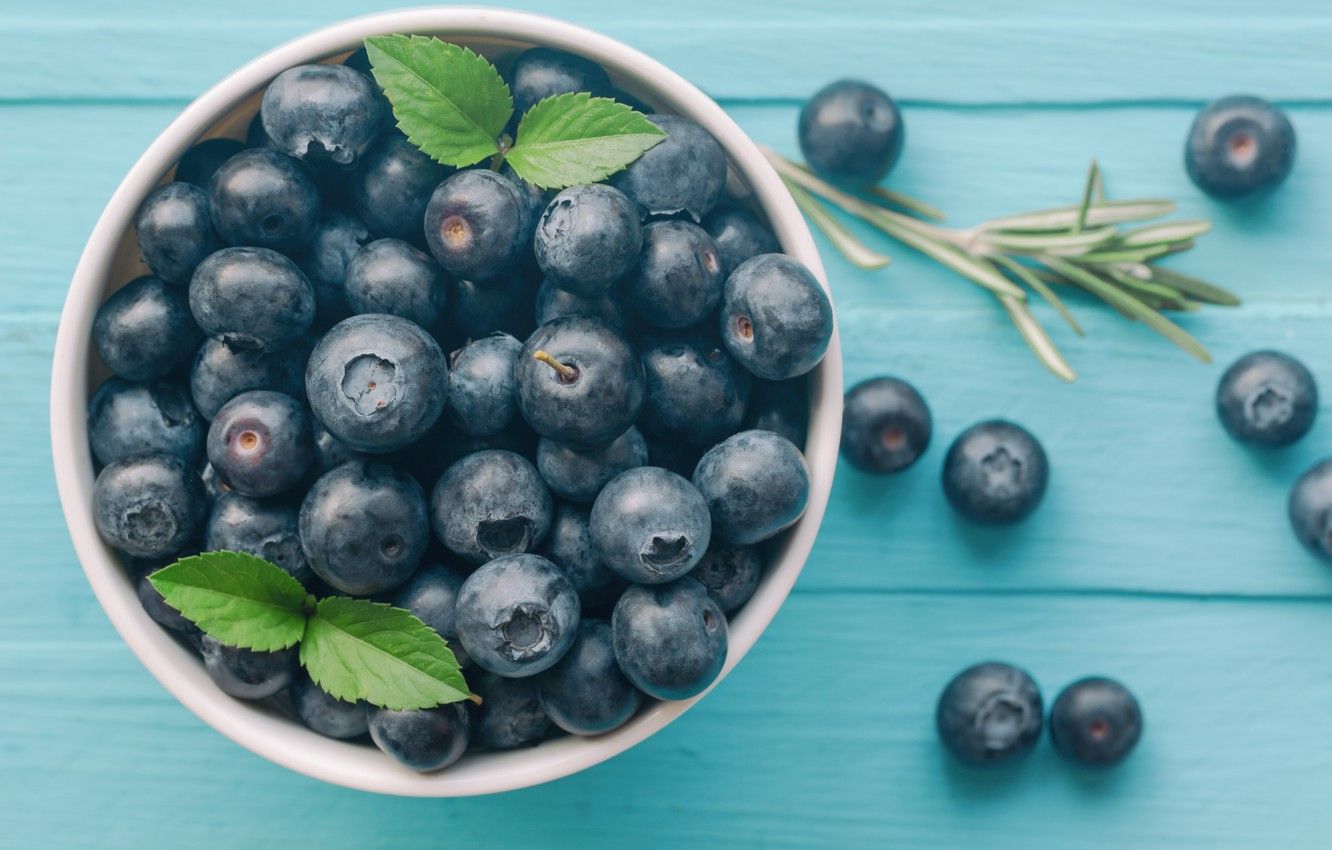 Wallpaper berries, blueberries, fresh, wood, blueberry