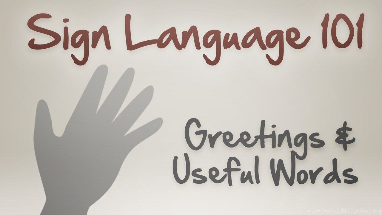 Sign Language Wallpaper Desktop Background