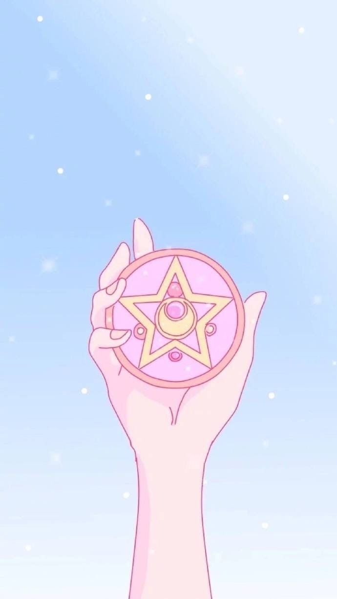 Minimalist Sailor Moon Phone Wallpaper