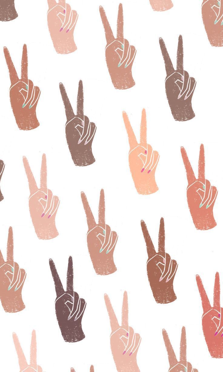 Peace signs. Painting wallpaper, iPhone background, Pattern art