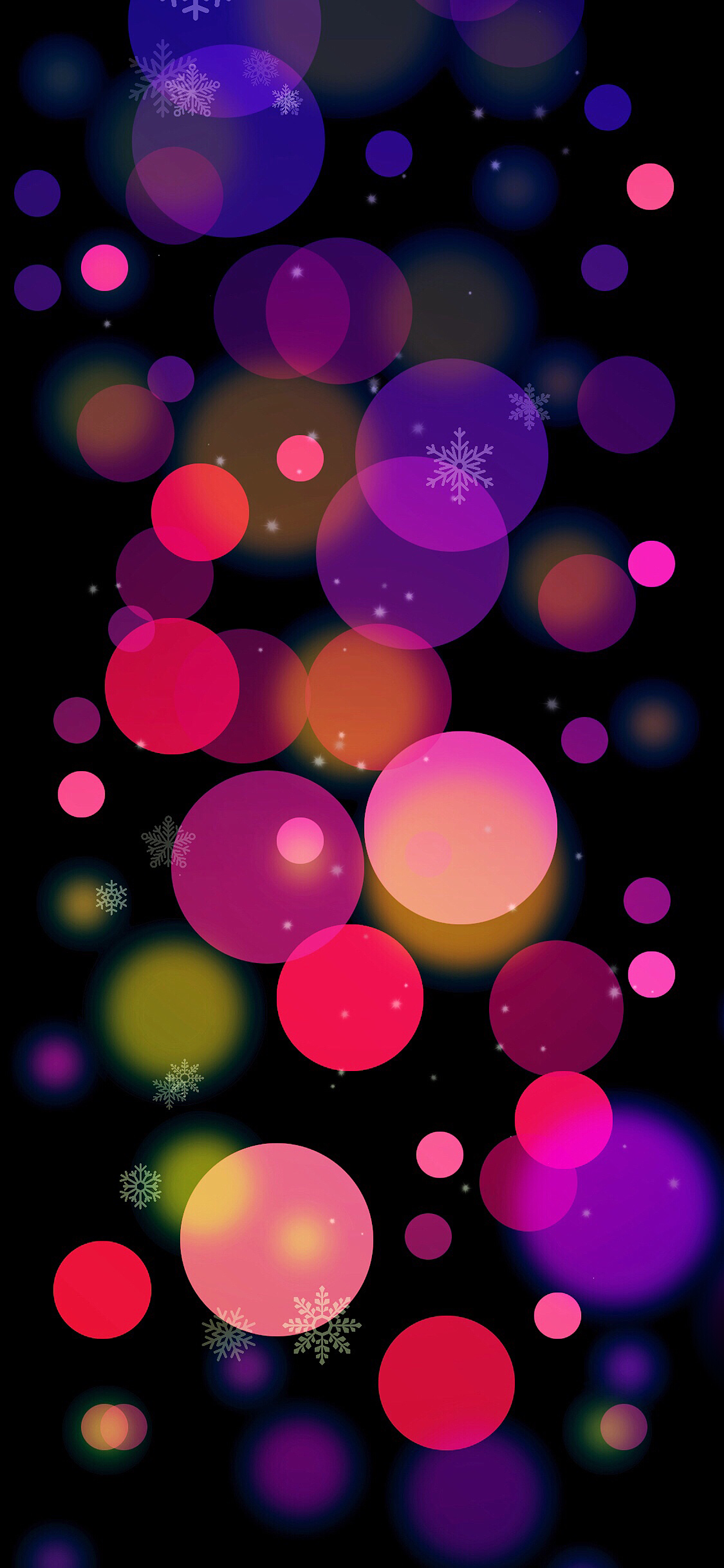 Snowy winter Christmas wallpaper for iPhone