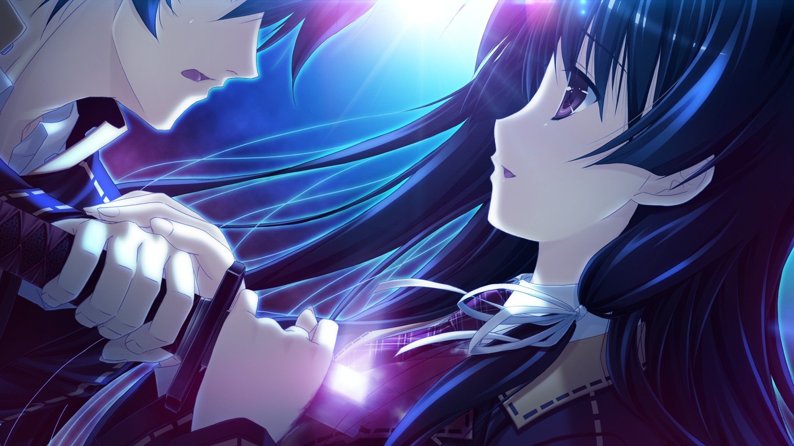 Anime - Boy And Girl, Different Background Wallpaper Download