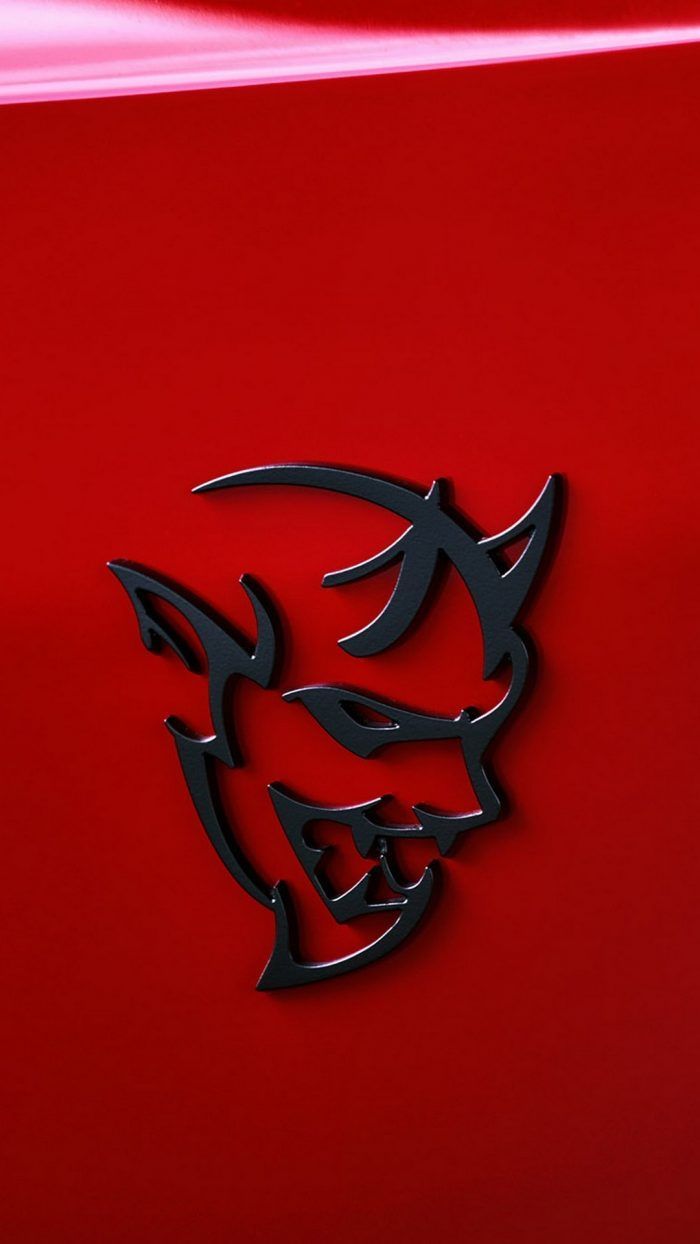 Dodge Demon Logo iPhone Wallpaper. Car wallpaper, Supercars