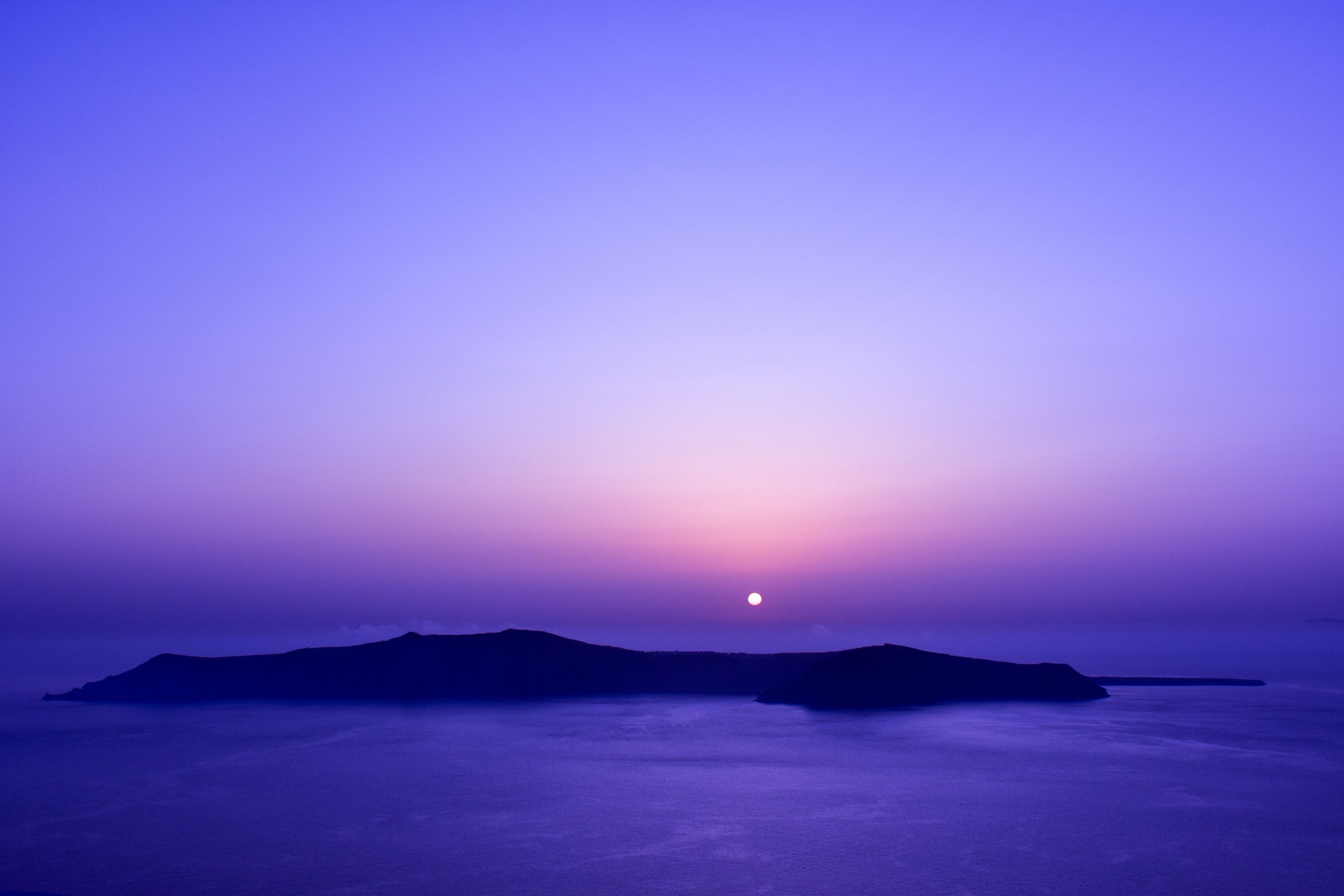 Cool Blue Temperature Sunset, HD Nature, 4k Wallpaper, Image
