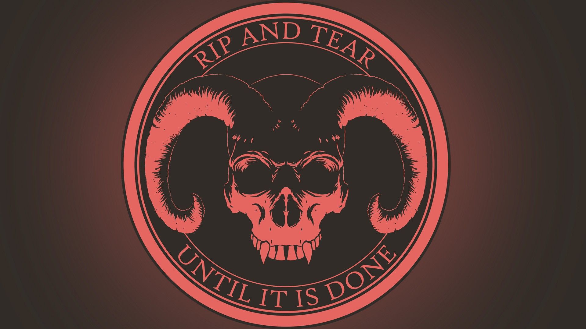 #skull, #evil, #horns, #Doom (game), #demon, #logo