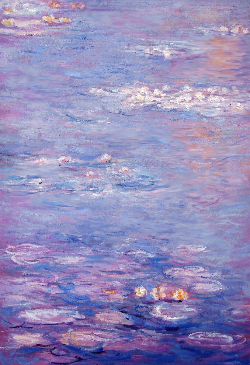 Cool Colour Temperature lilies by Claude Monet uses