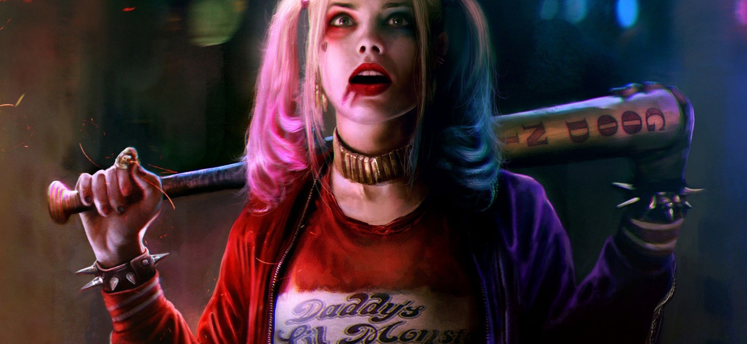 Margot Robbie Harley Quinn & Joker Wallpaper for Desktop