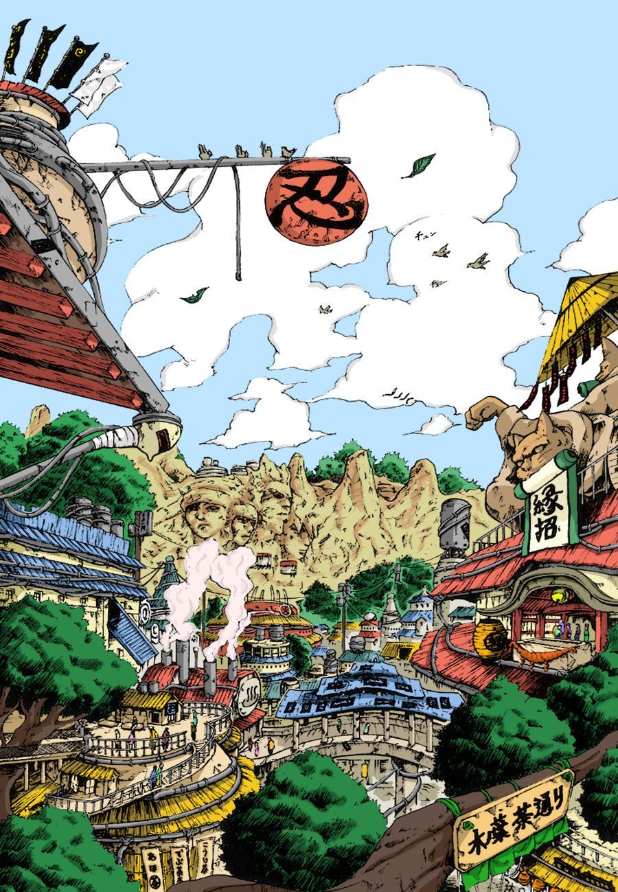 Hidden Leaf Village. Arte naruto, Naruto fotos, Naruto uzumaki