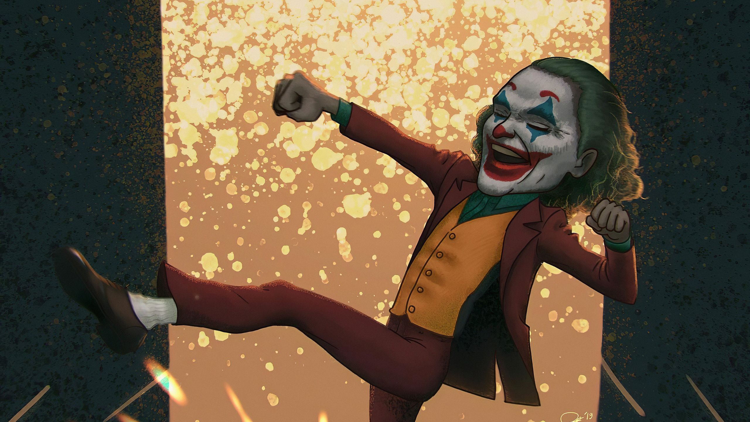 Joker Full Of Laughter 1440P Resolution HD 4k Wallpaper