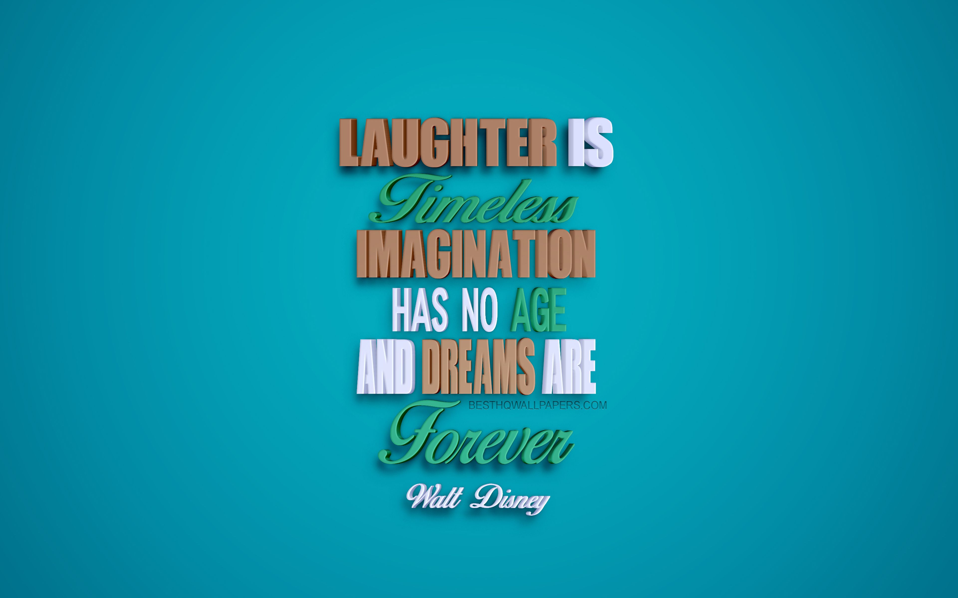 Download wallpaper Laughter is timeless Imagination has no age