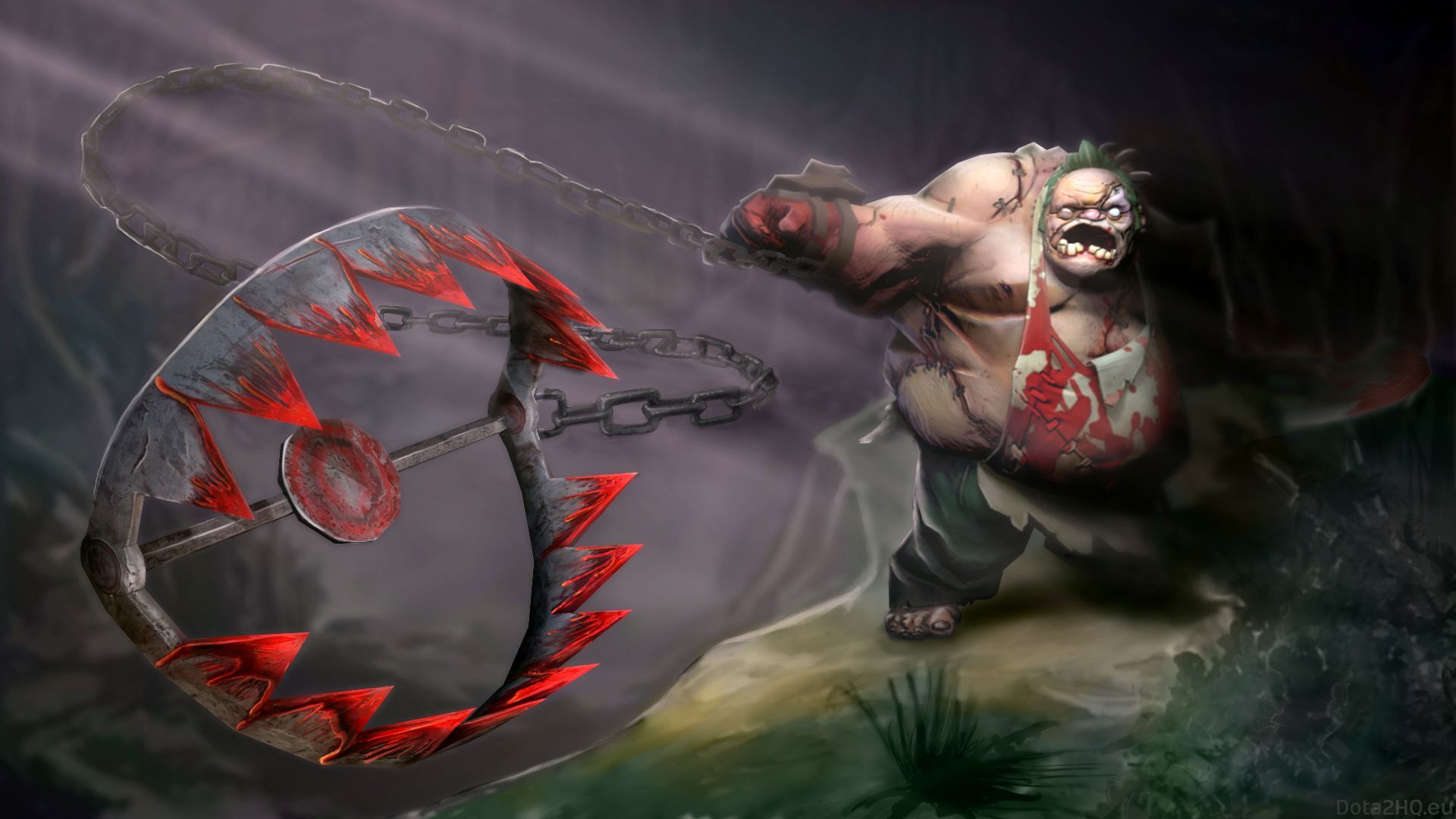 Wallpaper pudge, dota 2, art. Game picture, Dota 2