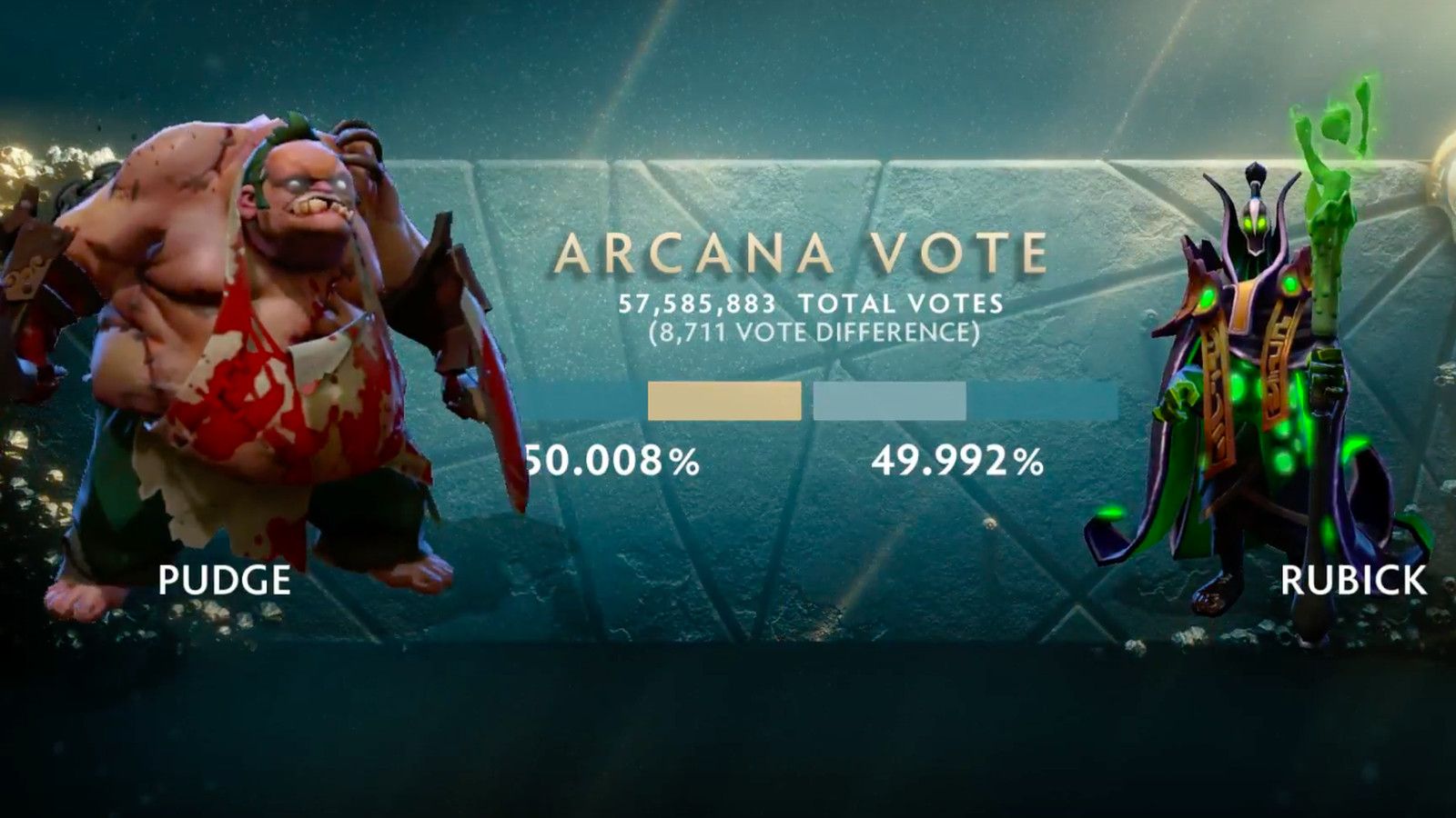 Pudge beats Rubick in Arcana vote by mere thousands Flying
