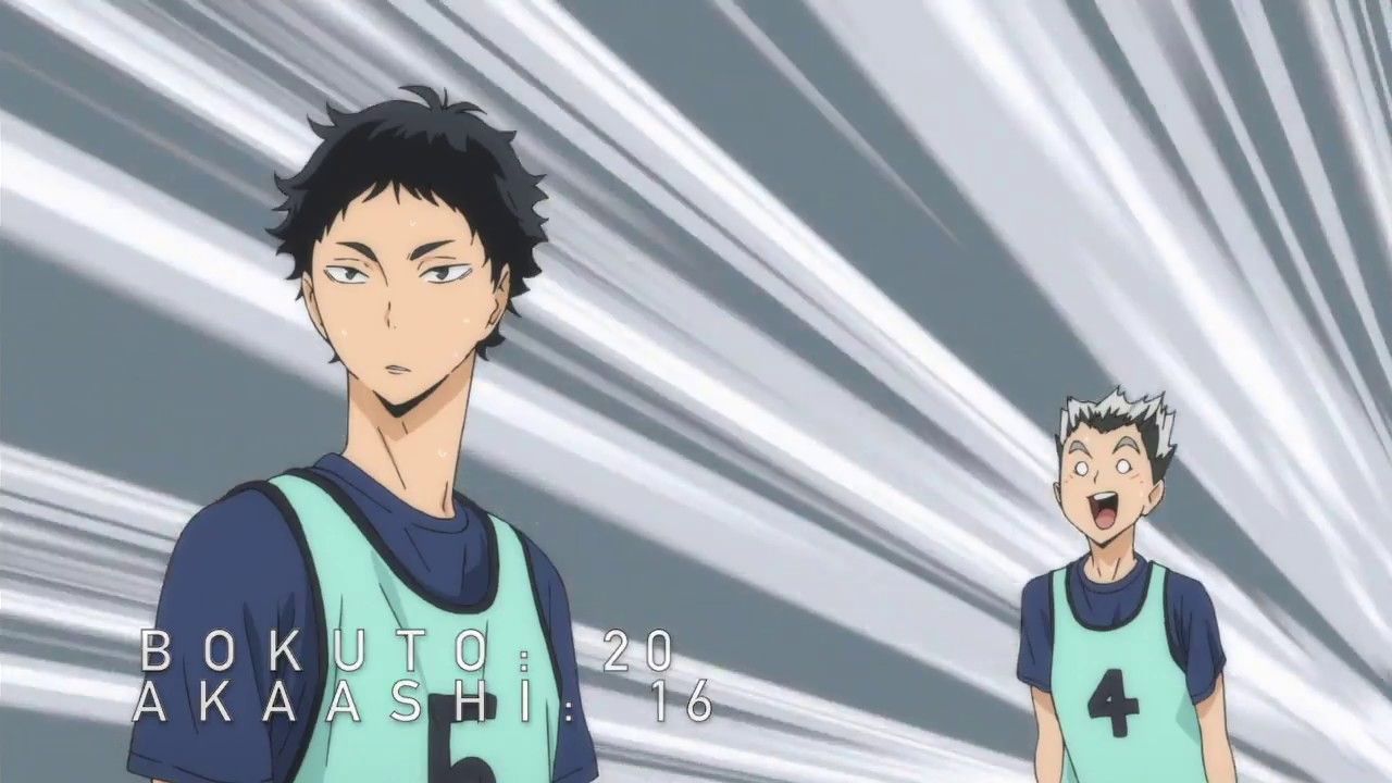 Bokuto Koutarou and Akaashi Keiji saying each other's names