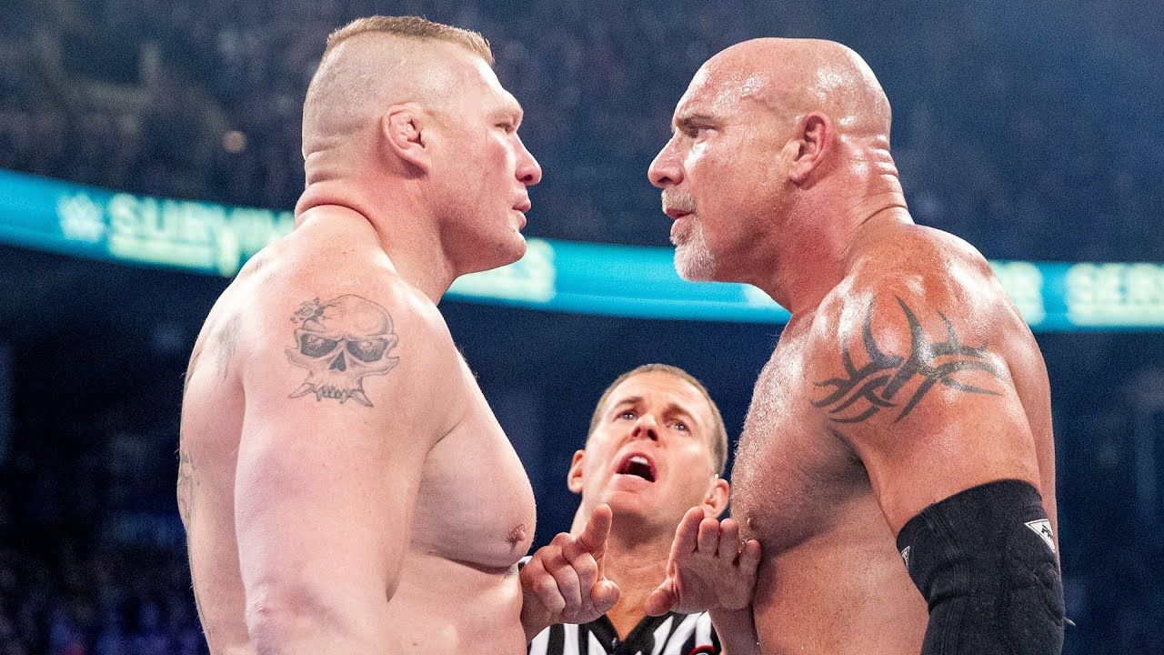 Every Brock Lesnar vs. Goldberg match: WWE Playlist
