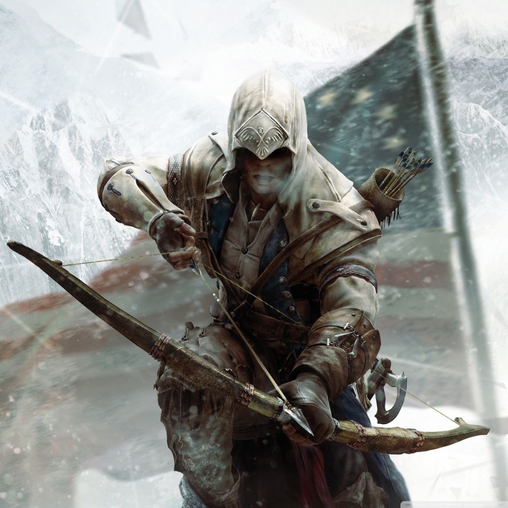 Assassin's Creed 3 Connor Bow Ultra HD Desktop Background