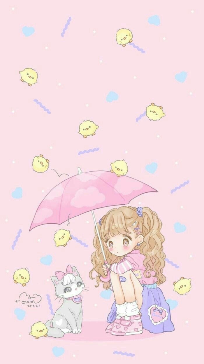 Pastel Mobile Anime Kawaii Wallpapers Wallpaper Cave