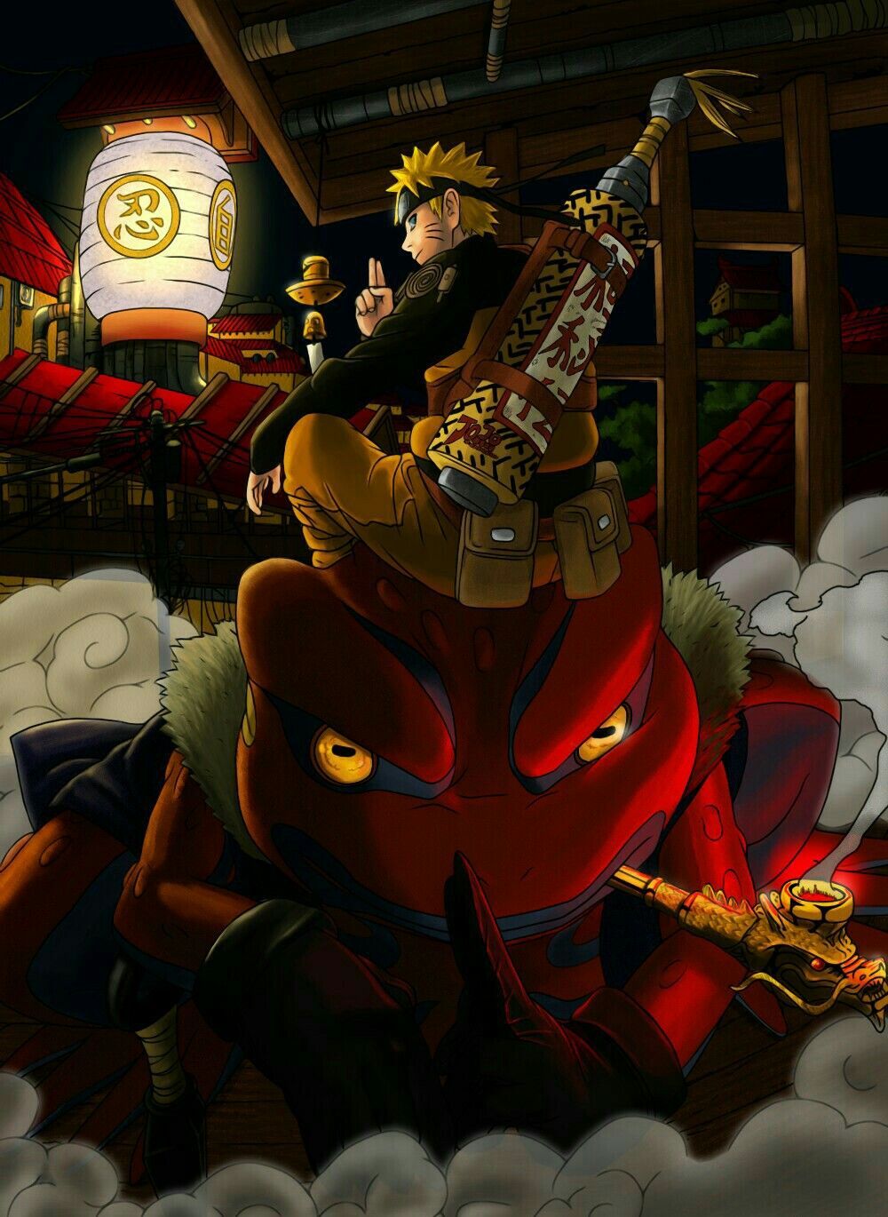 Naruto e Gamakichi. Personagens naruto shippuden, Personagens de