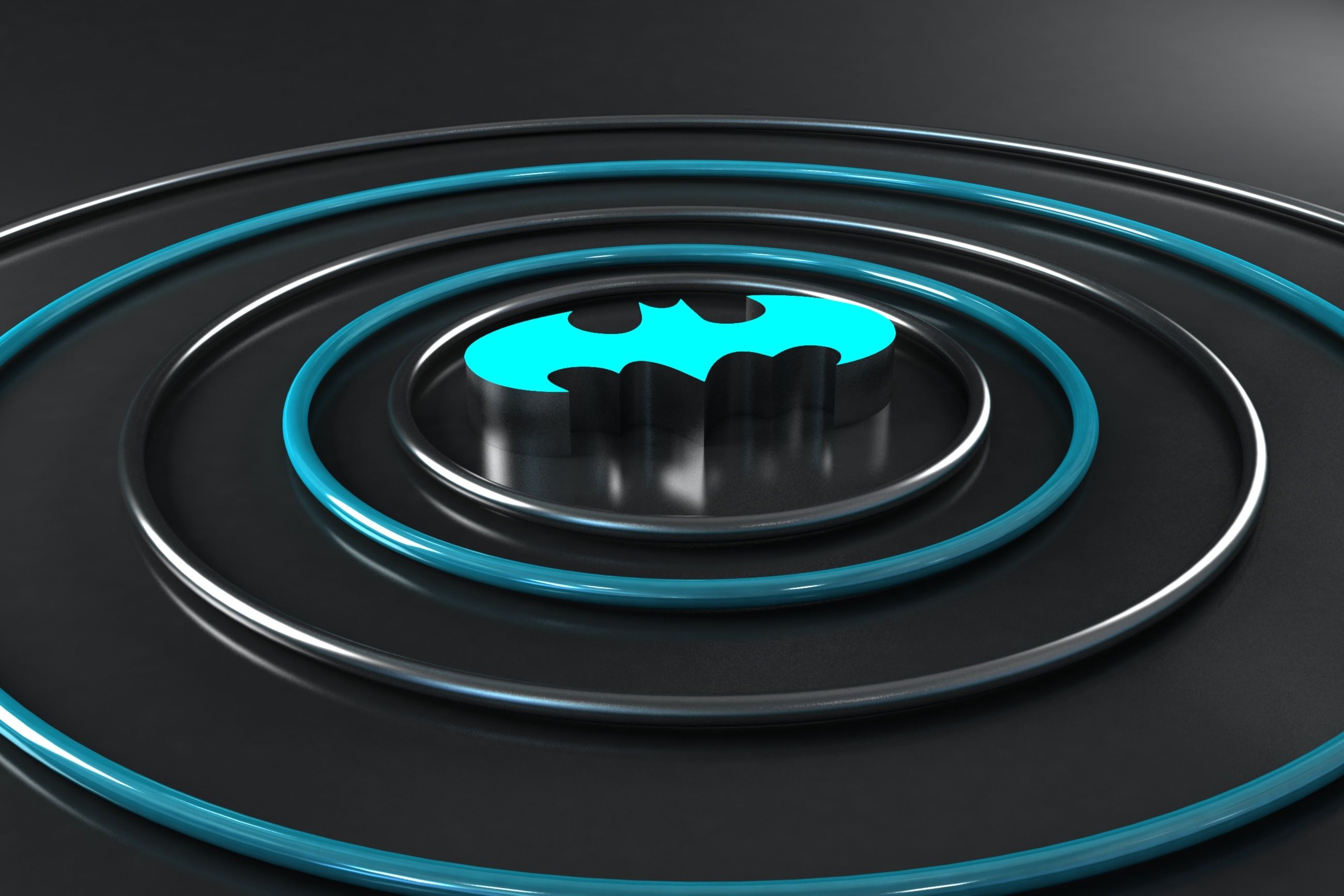 Batman Logo 3D, HD Superheroes, 4k Wallpaper, Image, Background