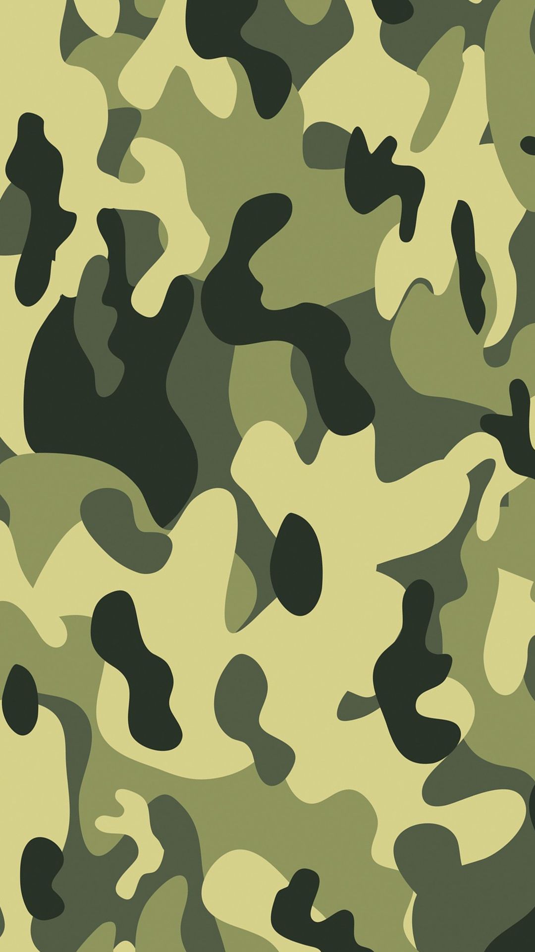 Samsung Galaxy S5 Wallpaper: Light Green Camouflage Android