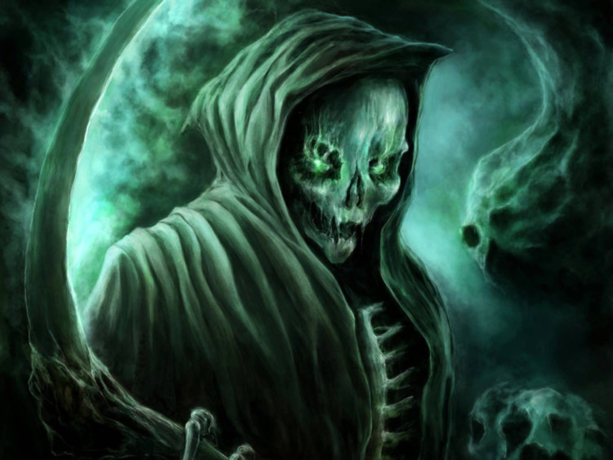 Wallpaper Grim Reaper Scary