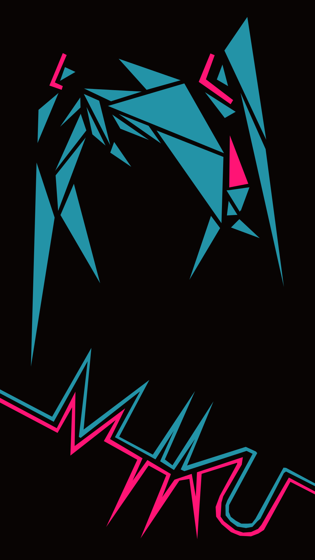 Miku Wallpaper (from a phone case)