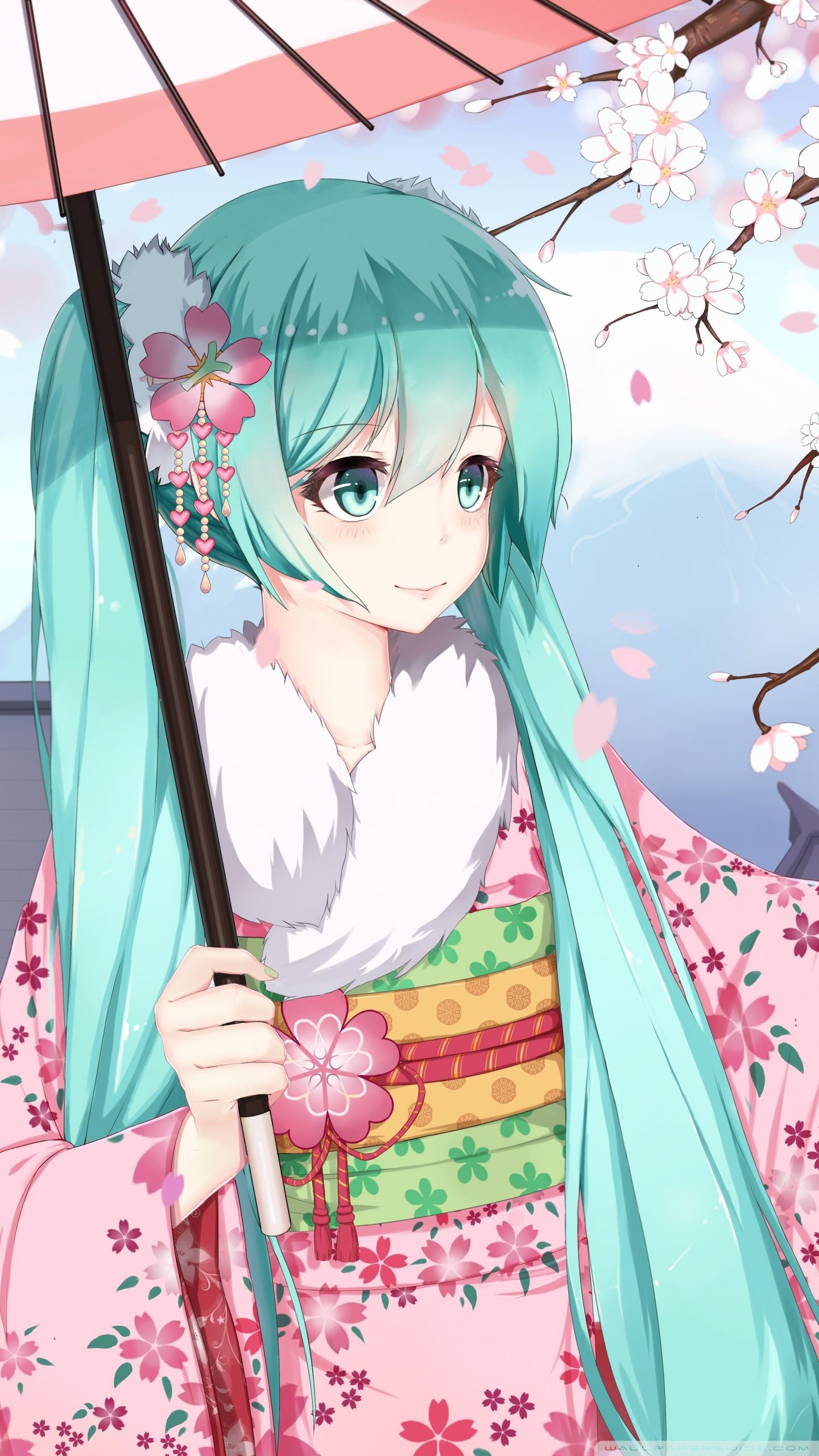 Hatsune Miku Sakura Ultra HD Desktop Background Wallpaper for 4K