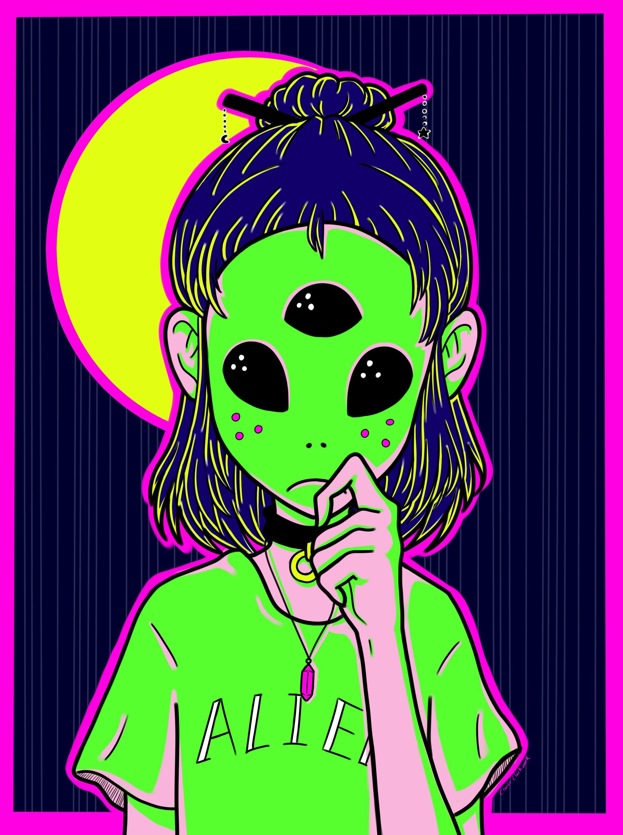 Alien Girl Wallpaper Free Alien Girl Background