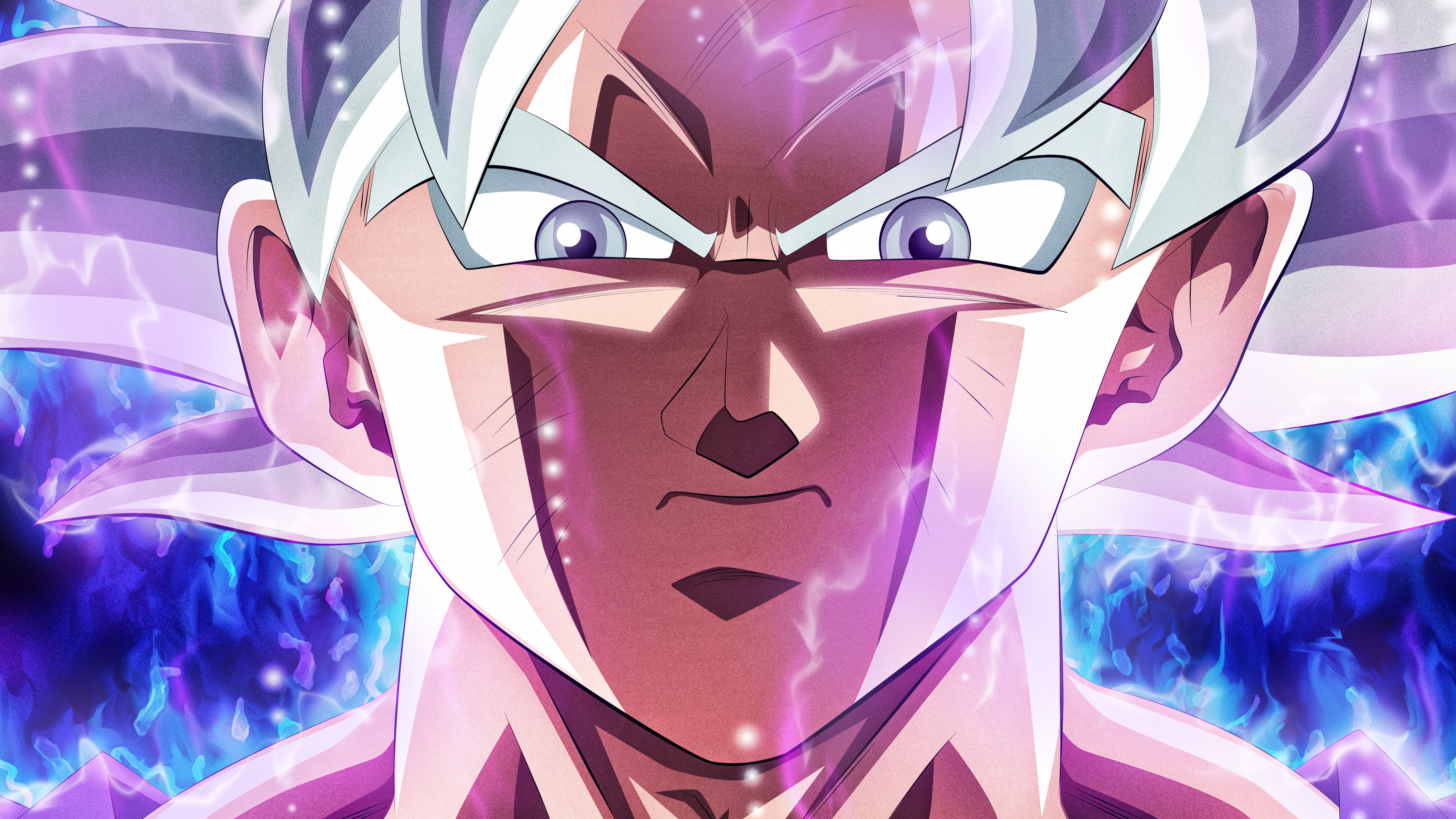 Wallpaper Ultra Instinct Goku, Dragon Ball Super, 4K, 8K, Anime