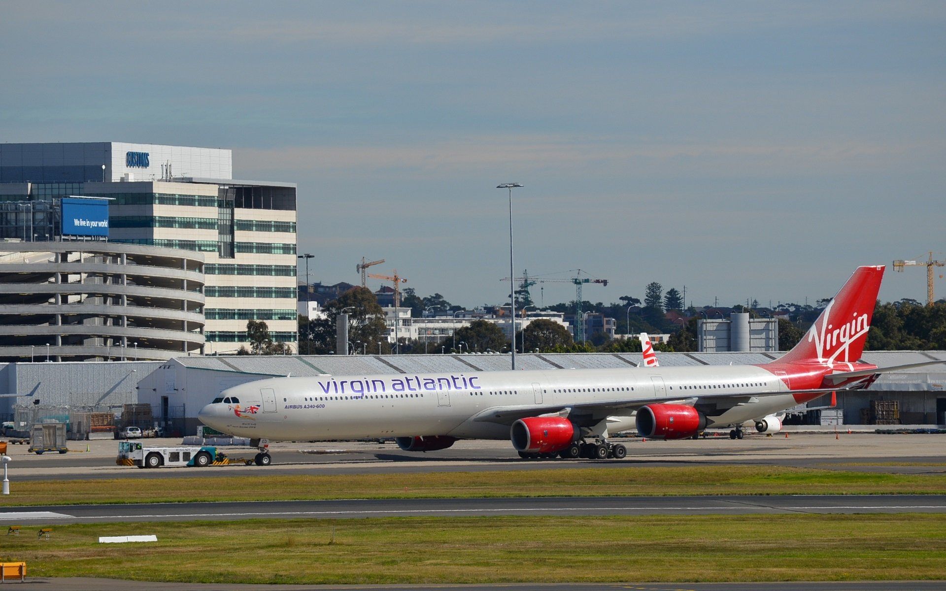 Virgin Atlantic Airbus A340 600 At Sydney Airport HD Wallpaper