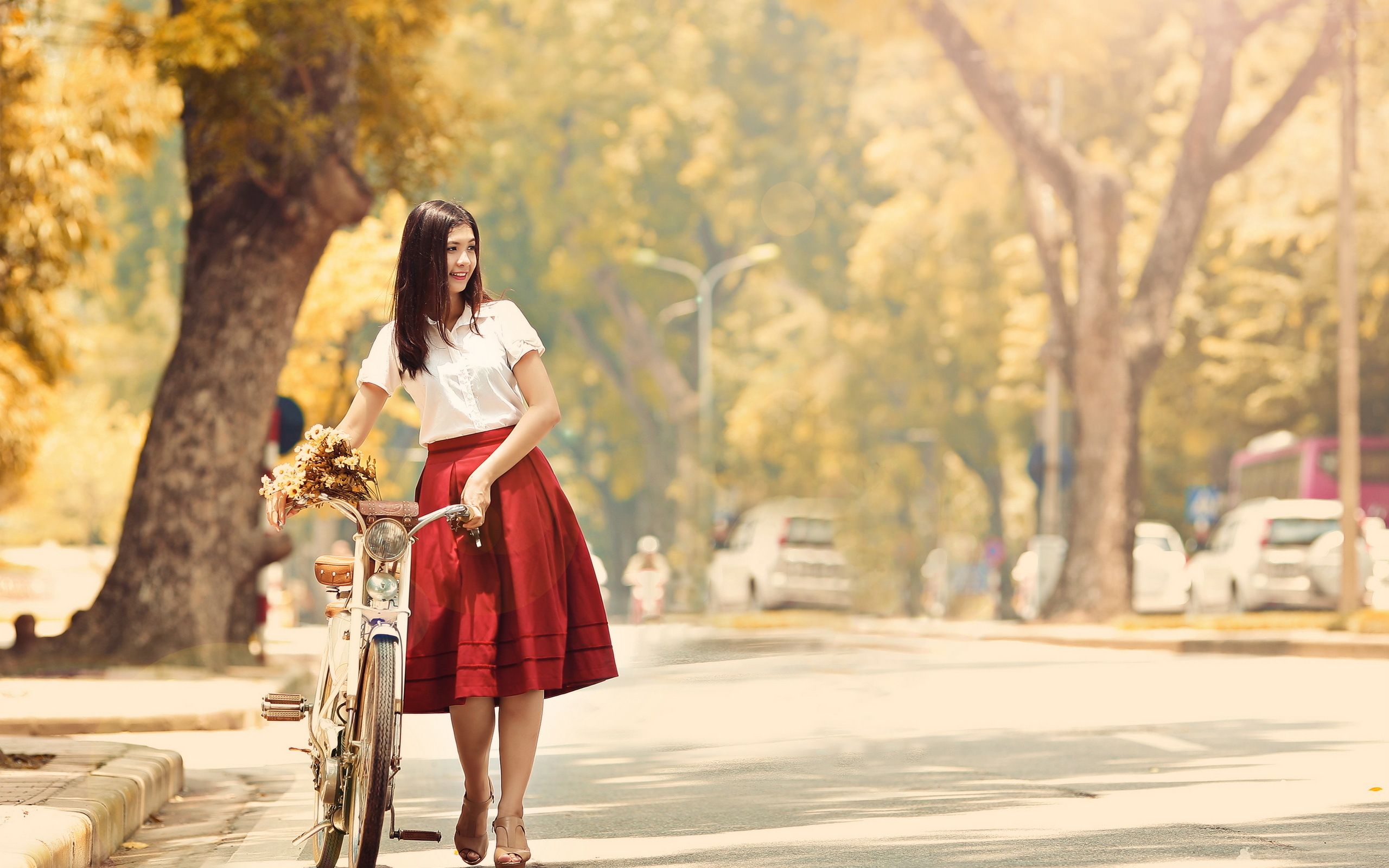 Free download vintage bicycle classic red dress summer street autumn wallpaperjpg [2560x1600] for your Desktop, Mobile & Tablet. Explore Vintage Summer Wallpaper. Free Vintage Wallpaper for Desktop, Beautiful Summer