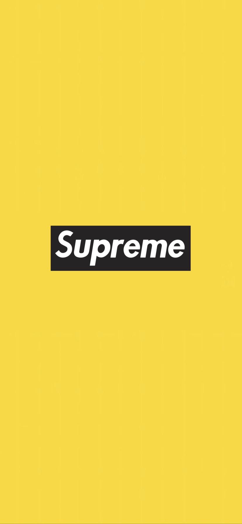 Yellow Supreme Wallpapers - Wallpaper Cave
