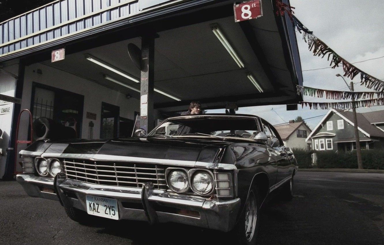 Wallpaper Chevrolet, The series, Car, Actor, Supernatural, Supernatural, Impala, Jared Padalecki image for desktop, section фильмы