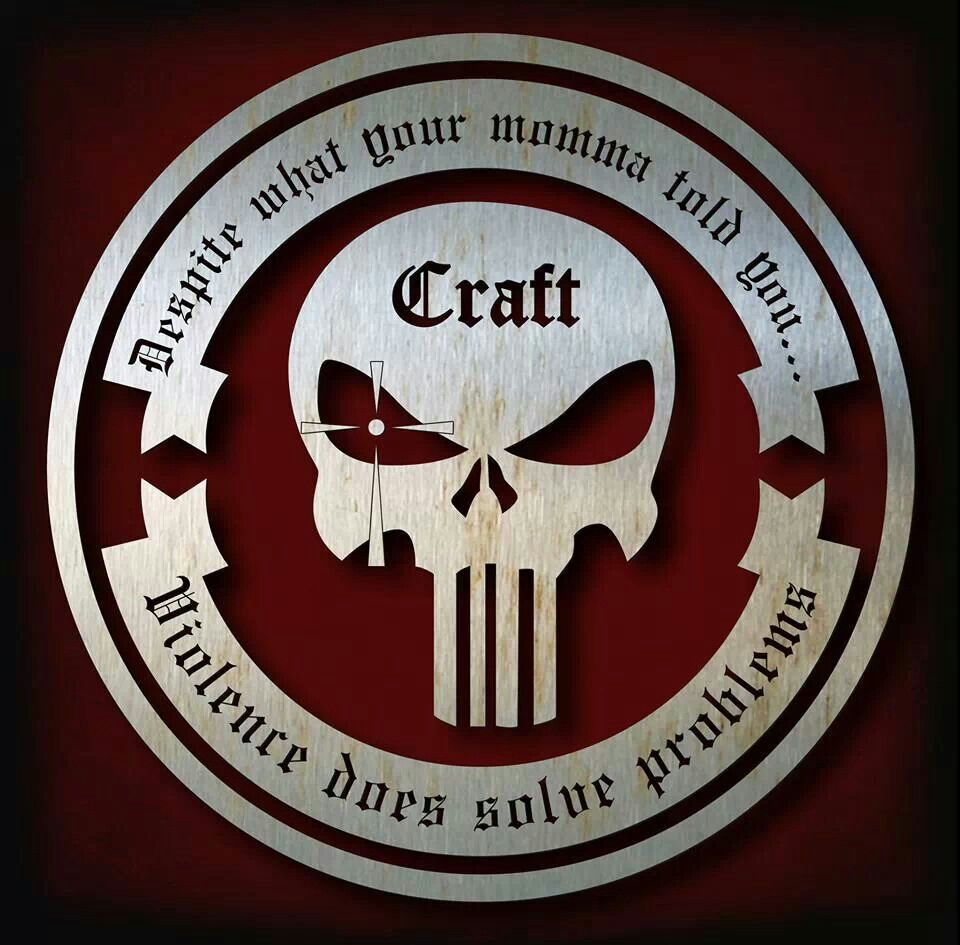 Craft logo. Chris kyle, American sniper, Punisher