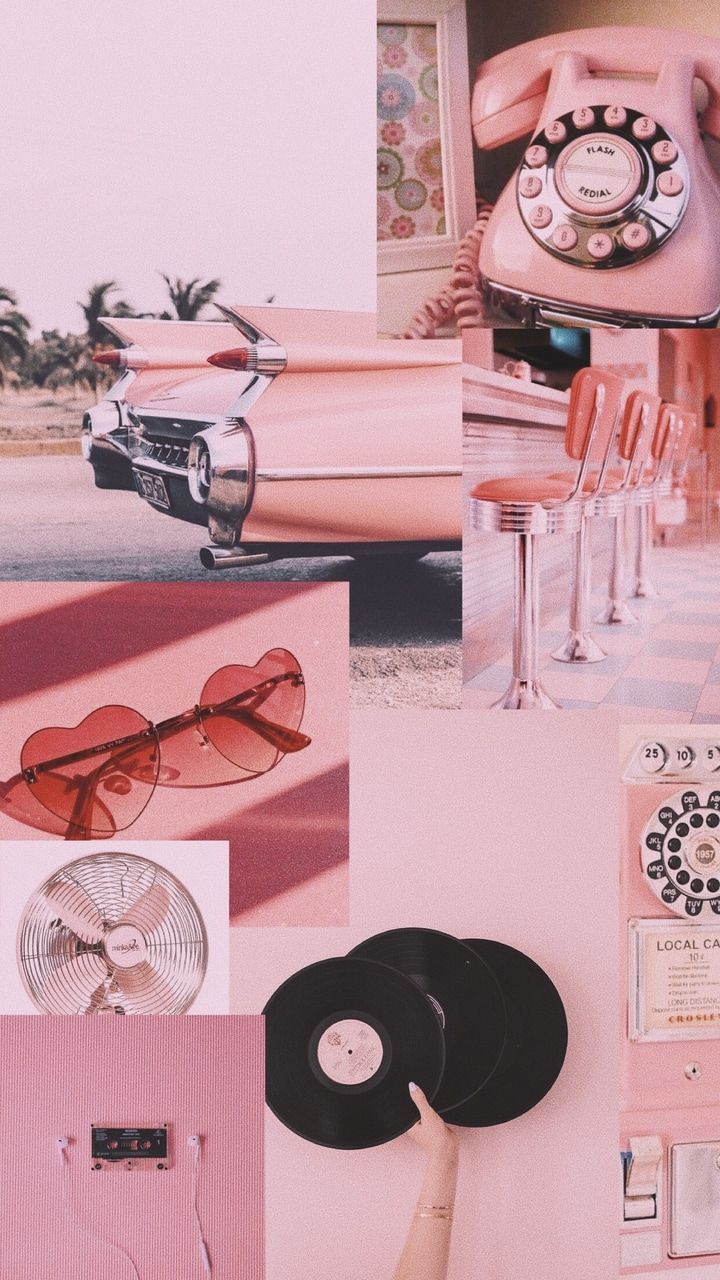 collage, iphone wallpaper, grain and vintage