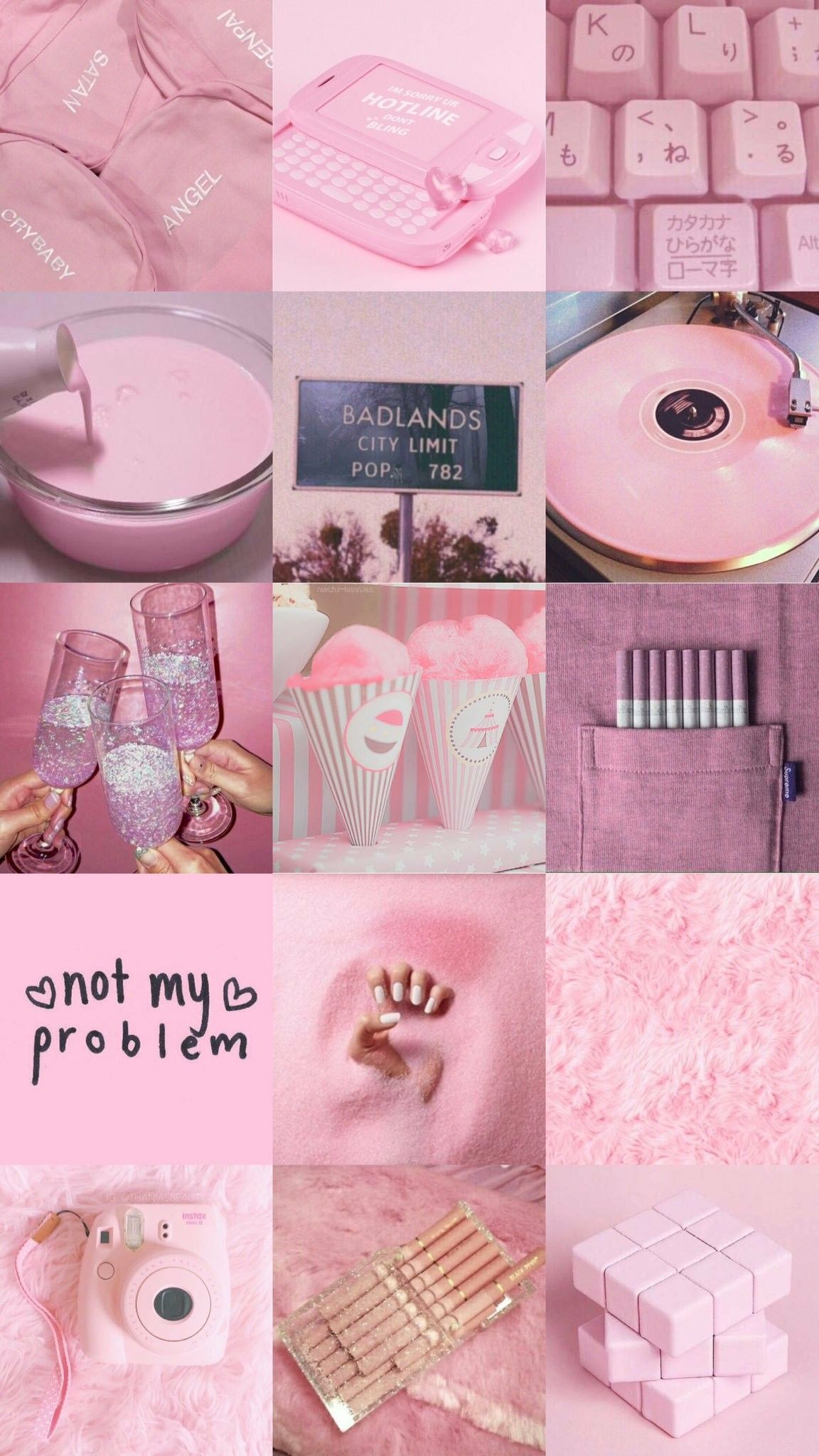 Cute Aesthetic Collage Pink - Not made for anyone Pinterest : ღ