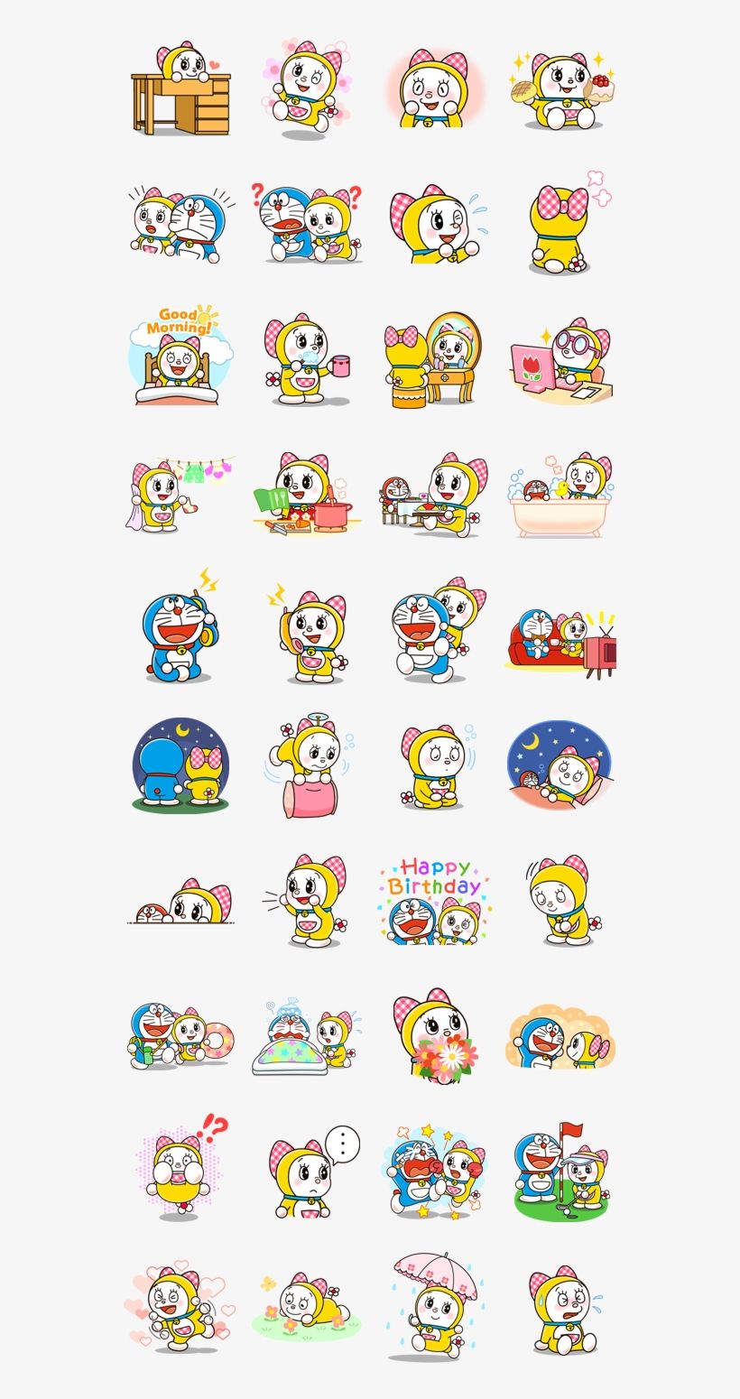 Doraemon & Dorami By Fujiko Pro Telegram Stickers