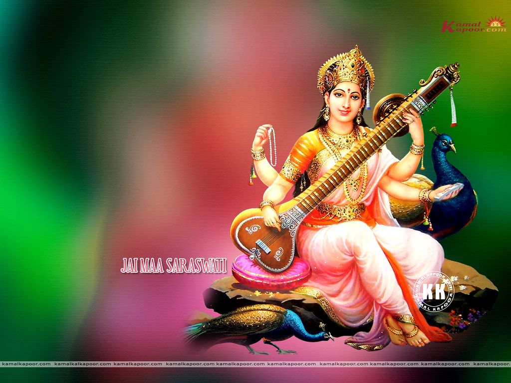 Download Maa Saraswati Photo. Full screen wallpaper of Ma